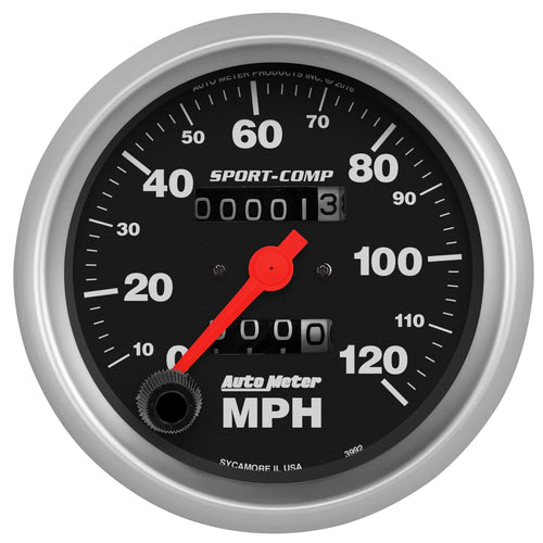 Auto Meter Sport-Comp In-Dash Mechanical Speedometer 3.375 in. 3992