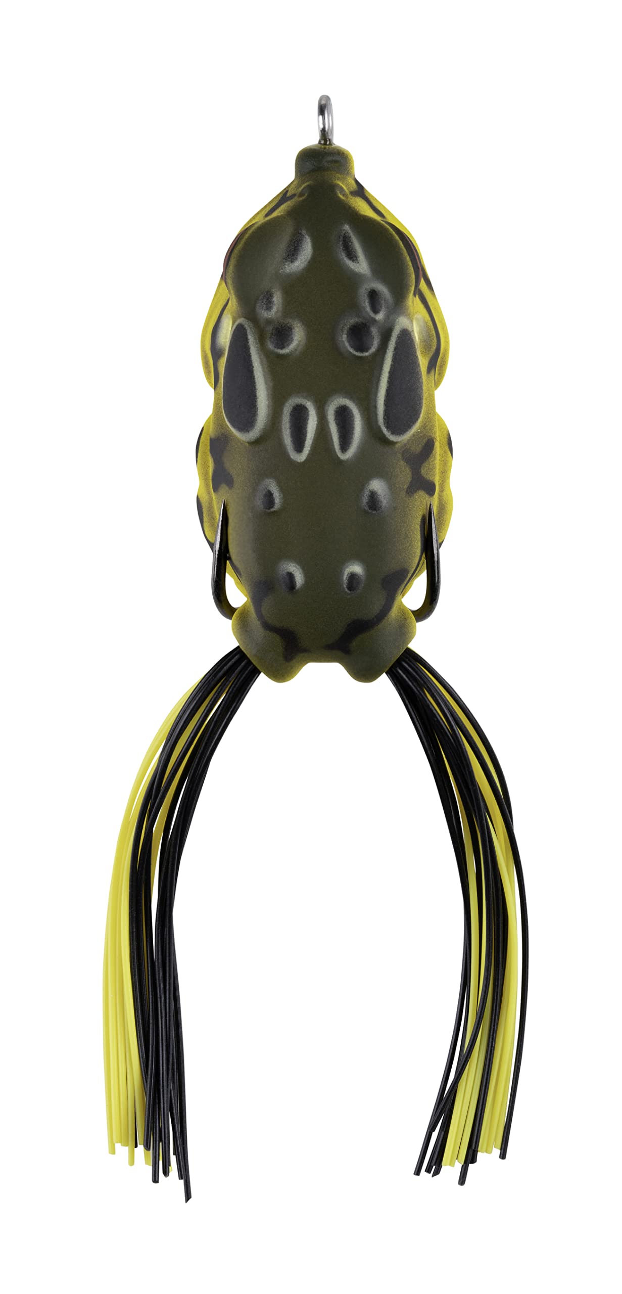 Frog Lure LUNKERHUNT with Short Skirts | Compact Frog Top Water Bass Fishing Lures | Compact Body, Weedless Hooks, Soft Hollow Body Freshwater Fishing Bait for Trout, Pike (Cane)