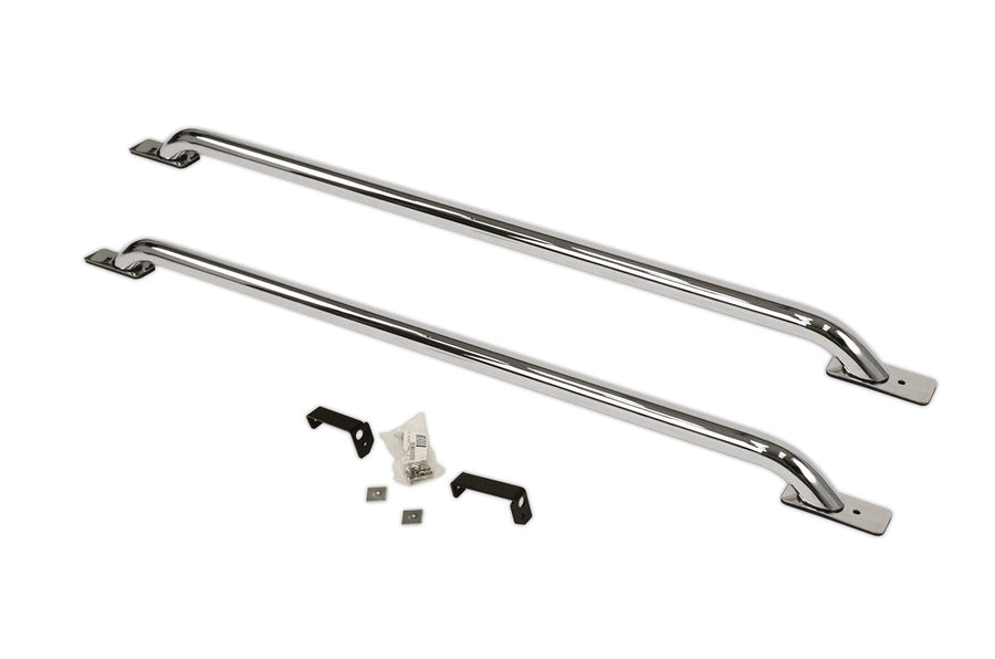 Stake Pocket Go Rhino Bed Rails | Mild Steel, Chrome | 8039C | Fits 2007 - 2013 Chevrolet Silverado & GMC Sierra w/ 5.7' Bed