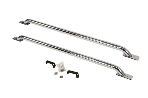 Stake Pocket Go Rhino Bed Rails | Mild Steel, Chrome | 8039C | Fits 2007 - 2013 Chevrolet Silverado & GMC Sierra w/ 5.7' Bed