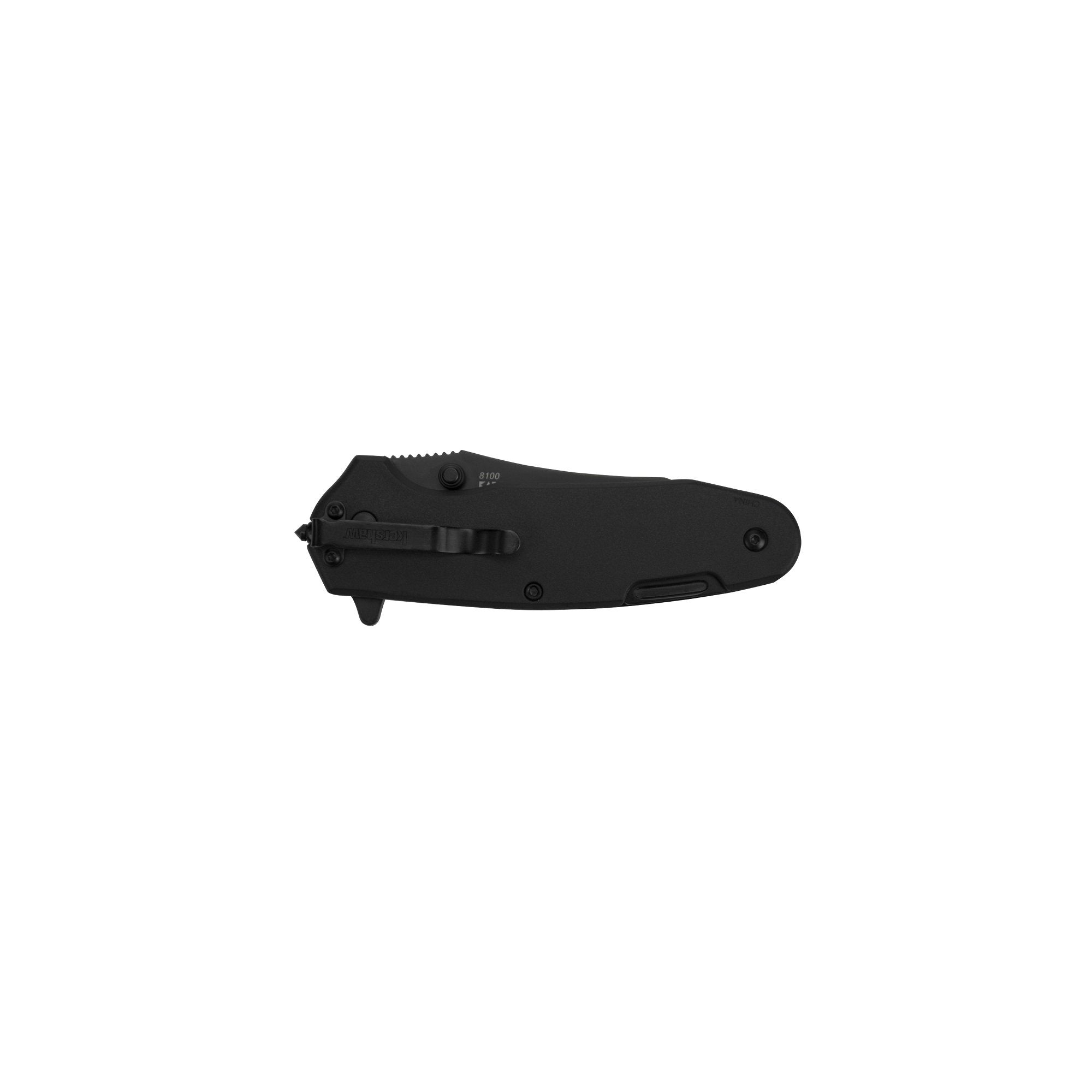 Funxion EMT Kershaw (8100); Multifunction Folding Pocketknife; 3 inch Partially Serrated Stainless Steel Blade; Carabiner Clip, Cord Cutter, Screwdriver Tip, Hex Wrench, Glassbreaker Tip , Black
