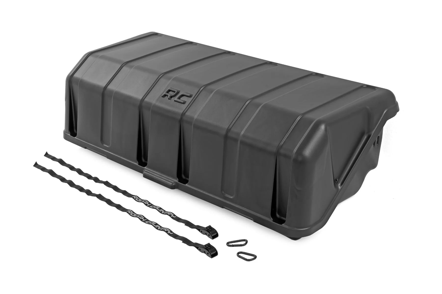 56" Rough Country Slide-Out Truck Bed Cargo Box w/Lockable Lid - Heavy-Duty, Weather-Resistant Truck Organizer for Full-Size Beds, Easy Tailgate Access