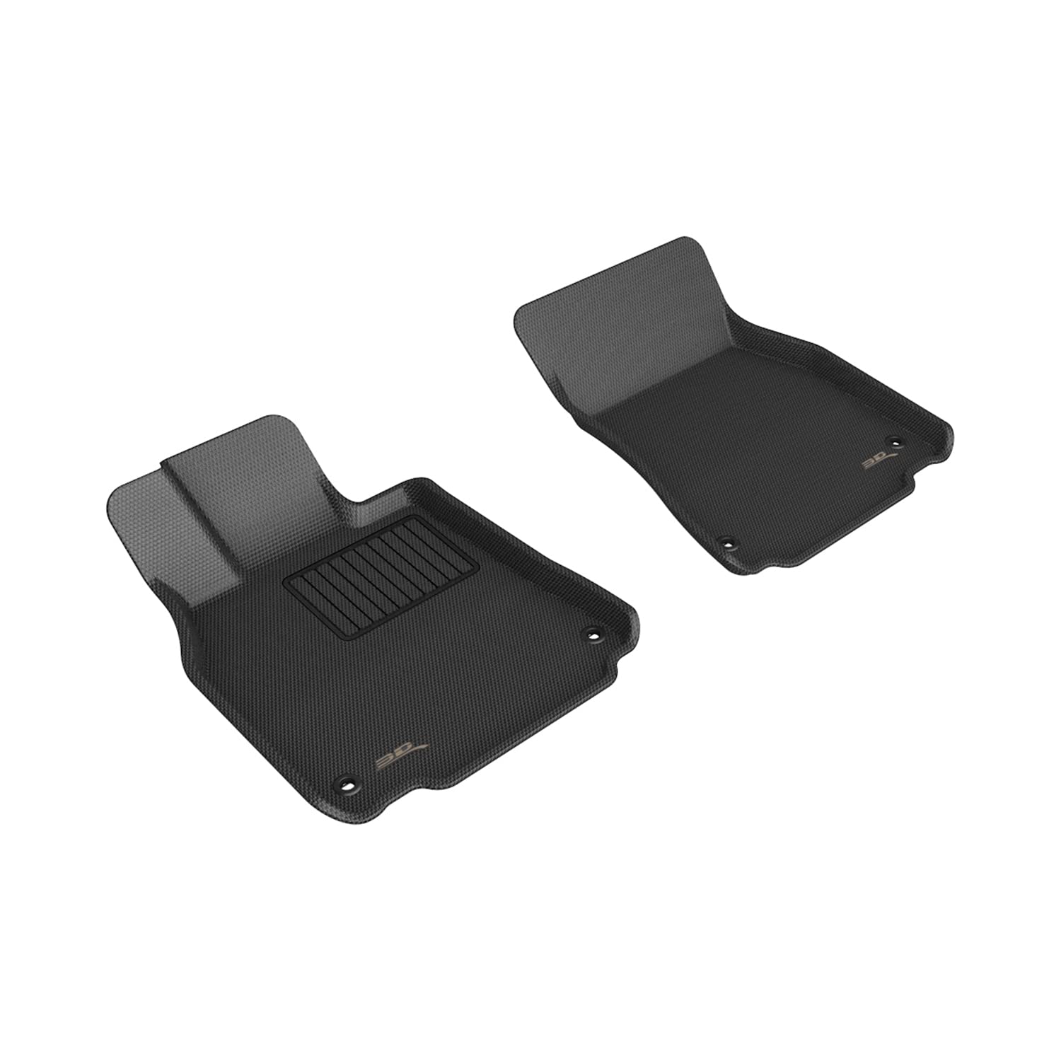 Kagu 3D MAXpider Custom Fit Floor Mat (Black) Compatible with Lexus LS460 2013-2017 - Front Row