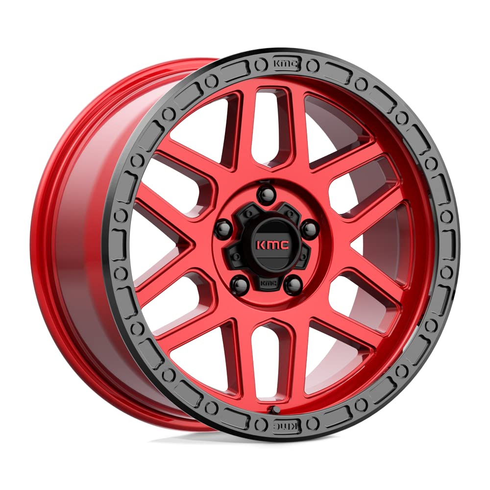 KMC Wheels KM544 5X5.0 17X8.5 C-RED BLK-LP 00MM - KM54478550900