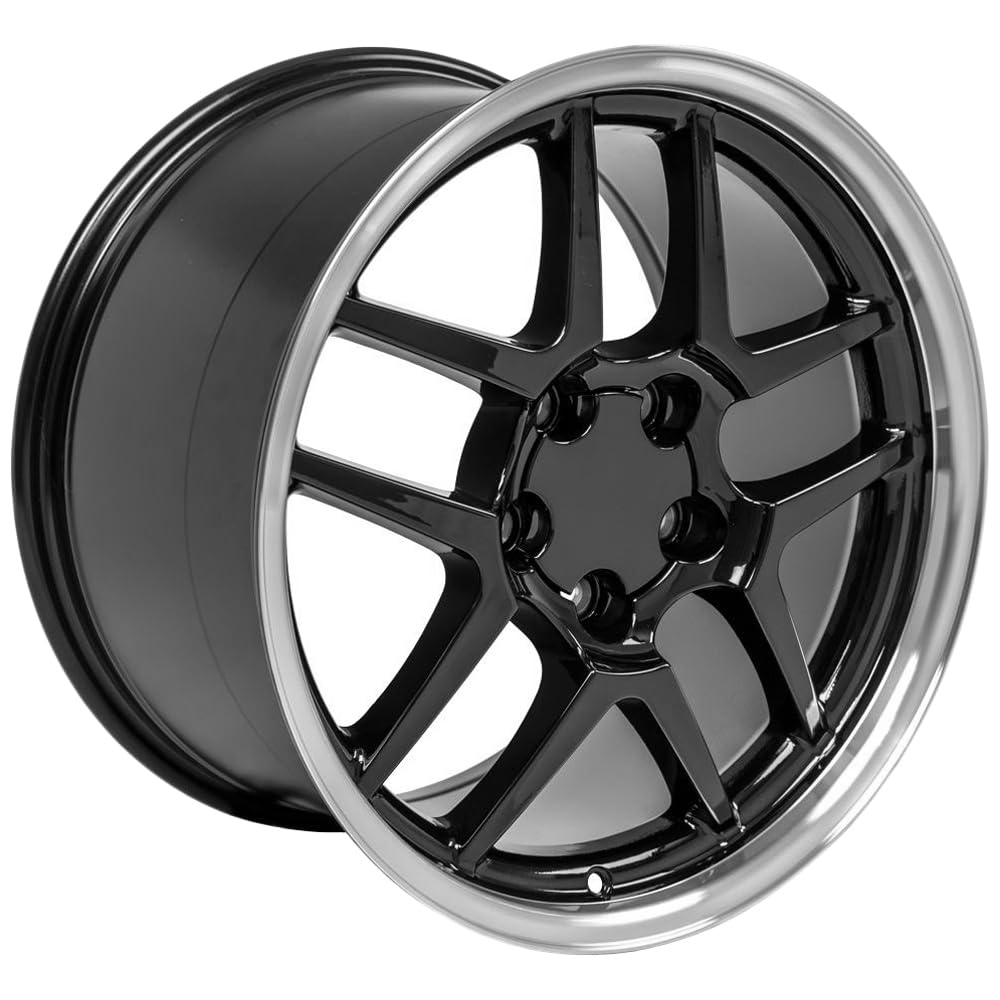 CV04-17095-5475-54BM OE Wheels LLC Black Wheel with Machined Lip Painted (17 x 9.5 inches /5 x 120 mm, 54 mm Offset)