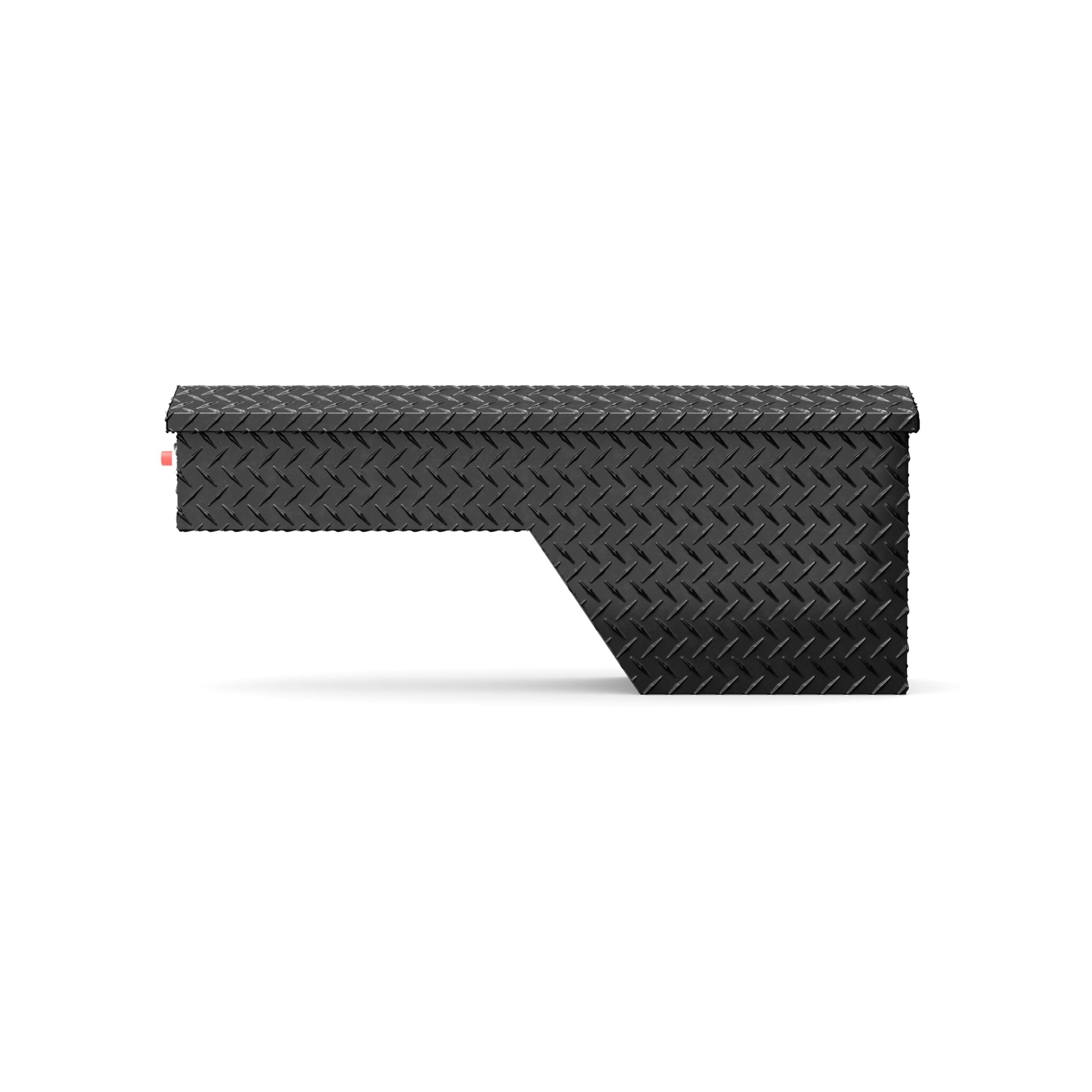 172-5-04 Weather Guard Aluminum Wheel Well Truck Tool Box, Driver Side, 3.4 cu ft Storage Capacity (Gloss Black)