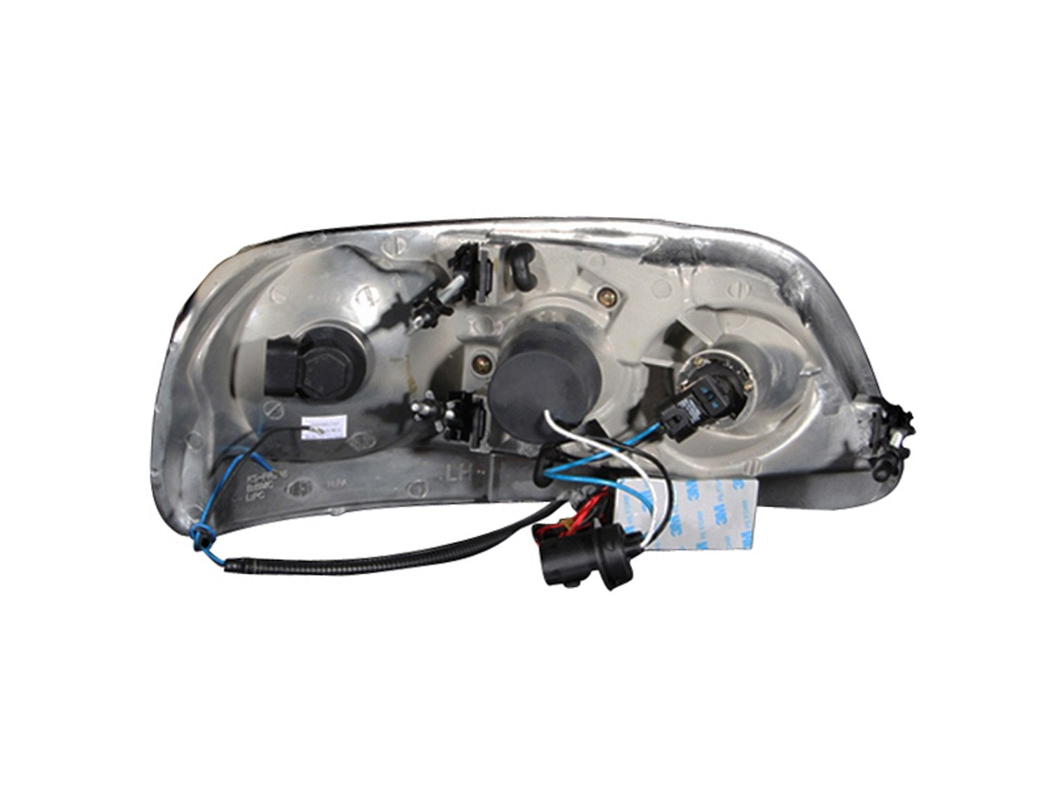 Ford F-150 Anzo USA 111054 Projector Chrome Clear With Halo Headlight Assembly - (Sold in Pairs)