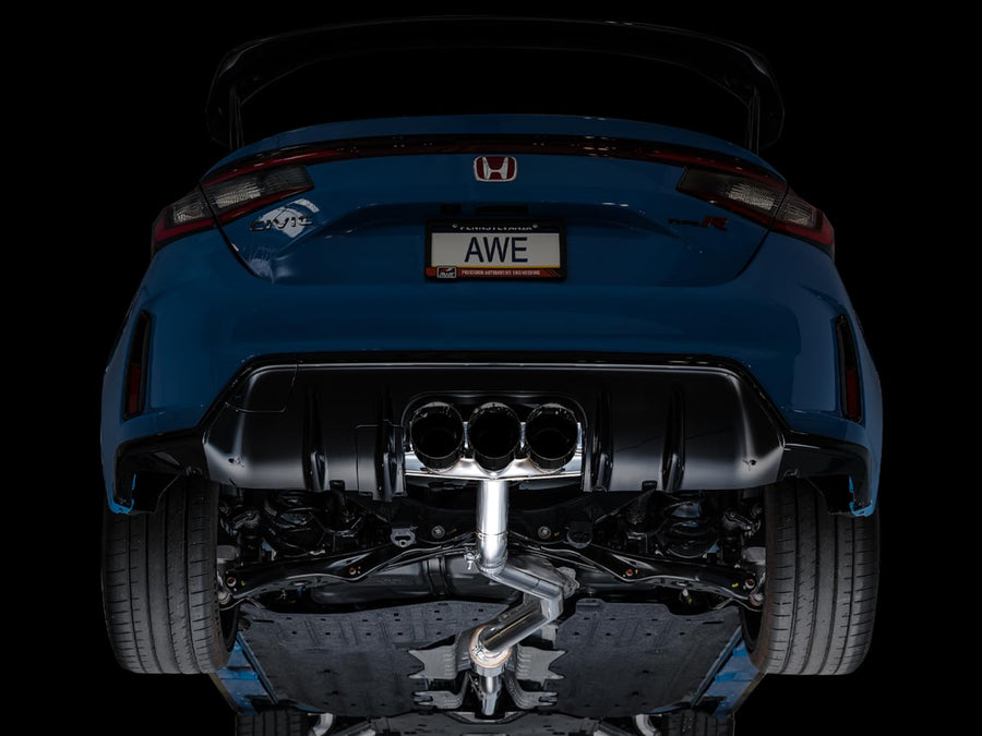 2023 Honda Civic Type R FL5 AWE Tuning Track Edition Exhaust with Triple Diamond Black Tips