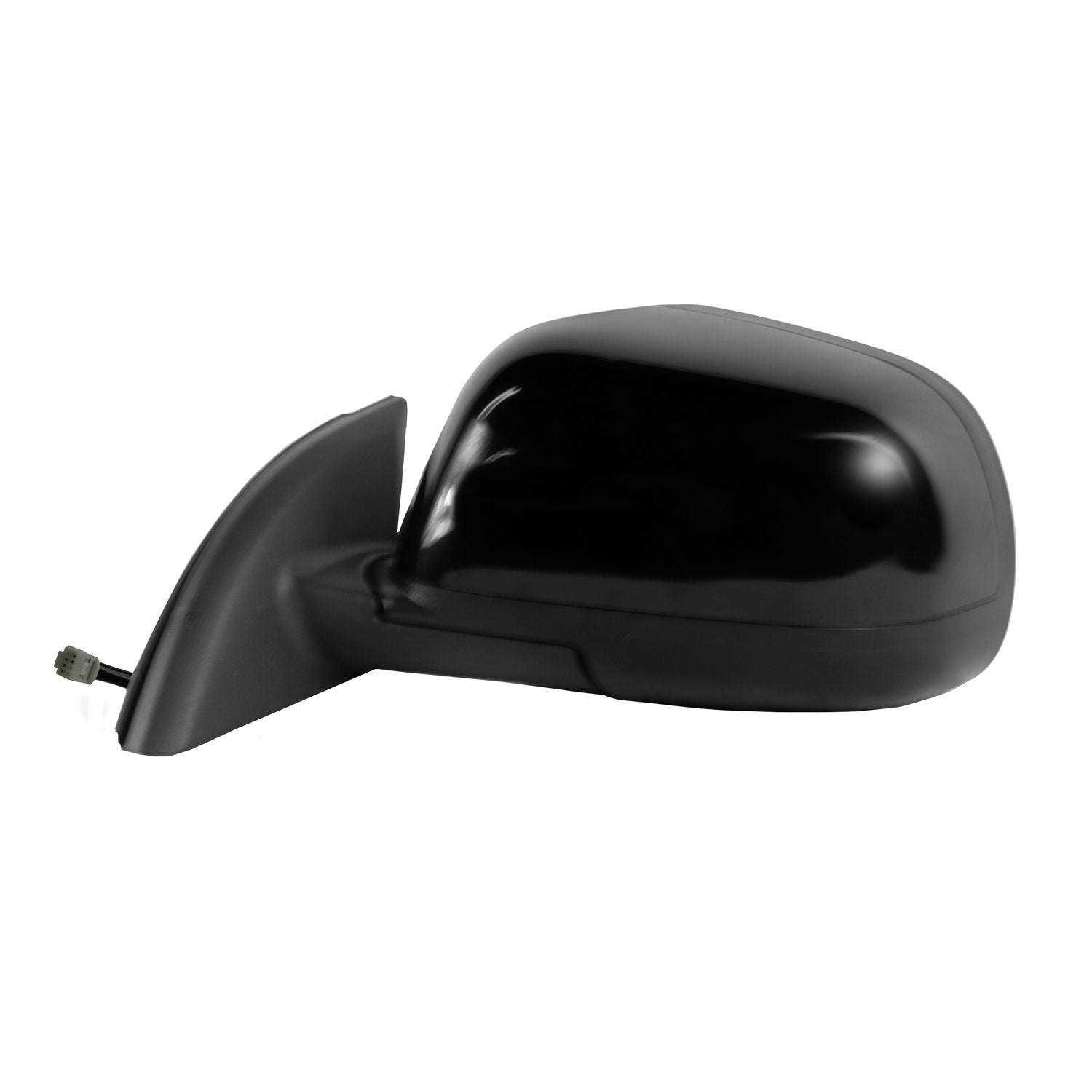 Mirror Driver Side for Nissan Leaf, Textured Black w/PTM Cover, Foldaway, Heated Power