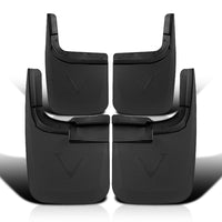 Front+Rear Spec-D Tuning Splash Guard Mud Flaps Compatible with 2015-2018 Ford F250 F350 Super Duty w/o Wheel Lip