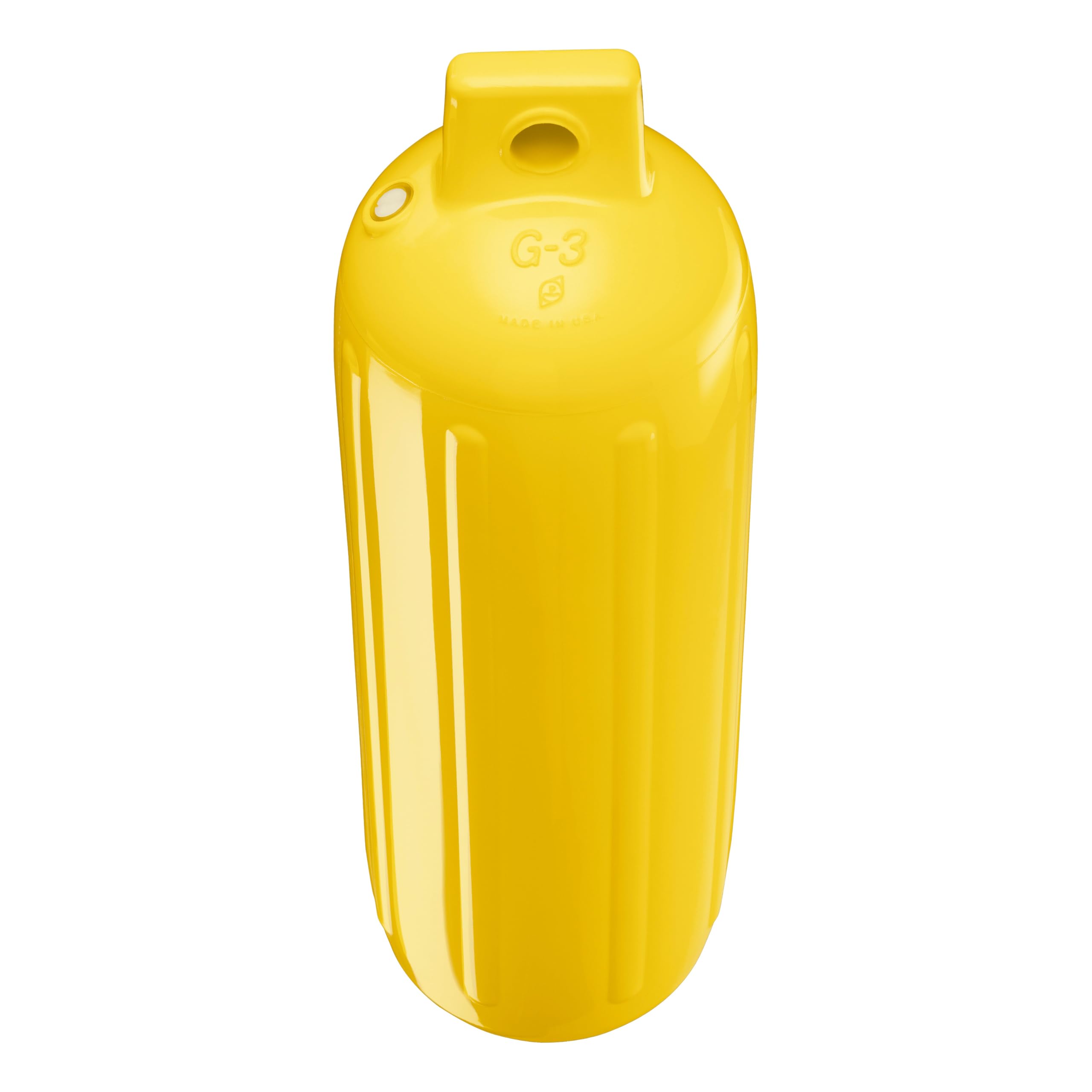 Yellow Polyform G-3 Boat Fender