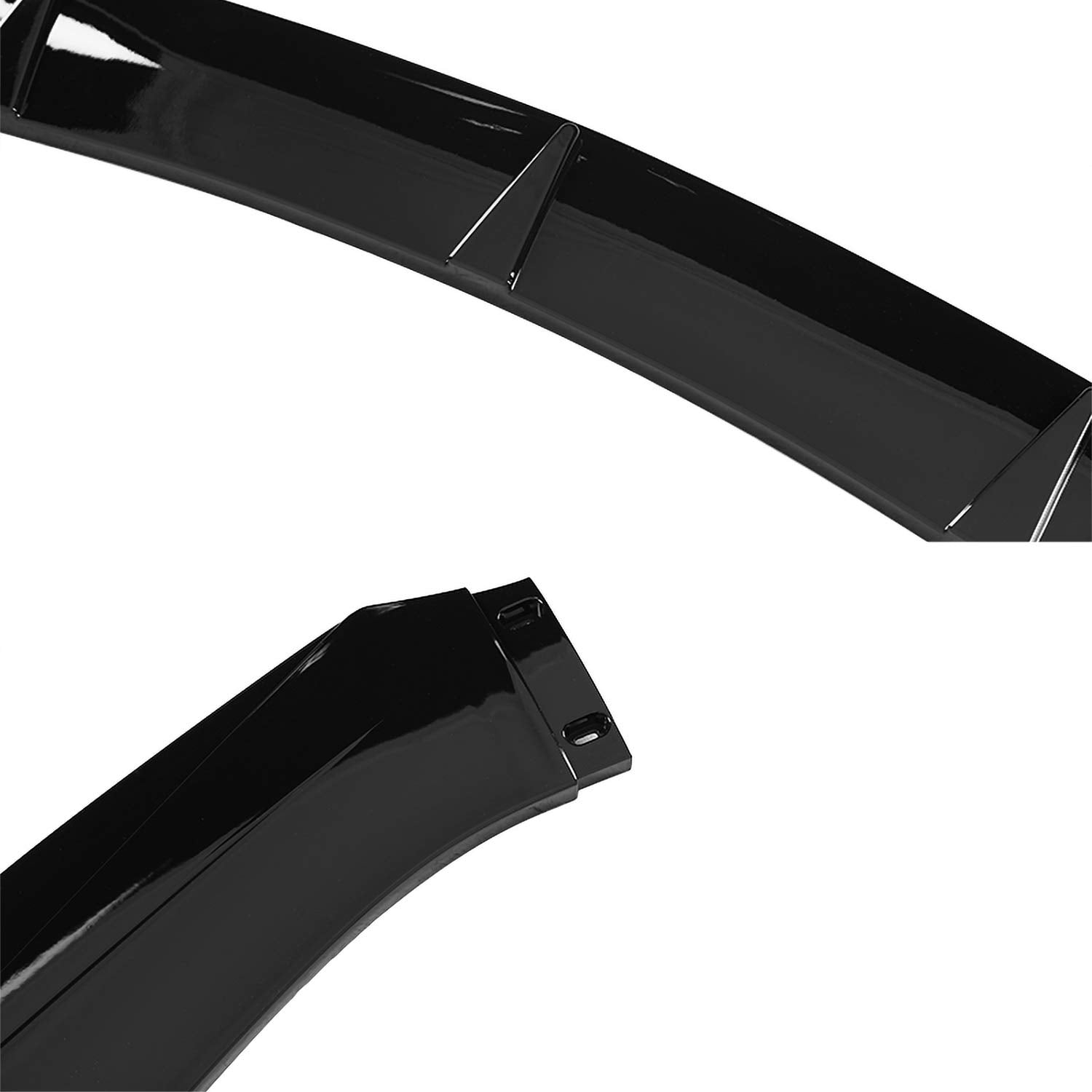 Glossy Black Spec-D Tuning Universal Front Lip Spoiler Splitter Body 3PC Style Set