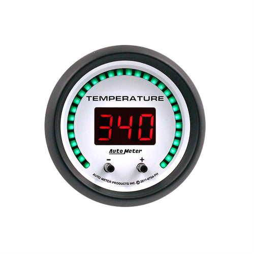 Fluid Temperature Auto Meter 6754-PH Gauge, 2 1/16", Selectable, 2 Chan, Phantom Elite Digital