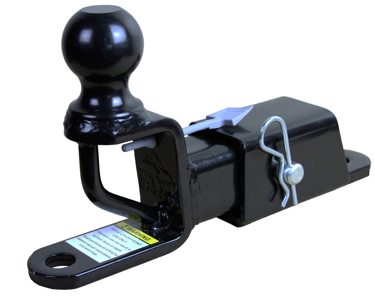 TRH1 ATV TEK Trio HD Receiver Hitch with Ball Mount, Heavy-Duty Tow Hitch