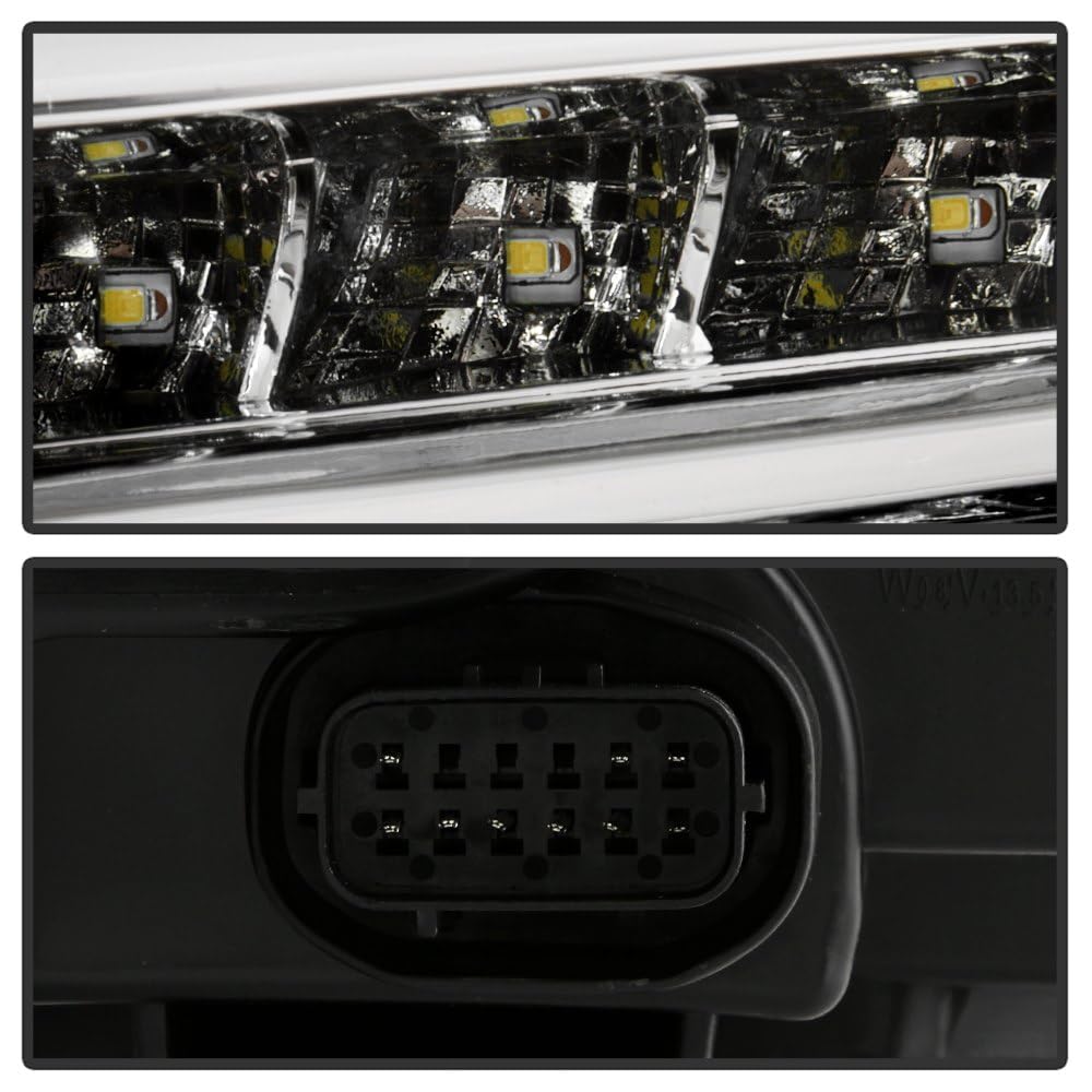 Chrysler 300 ( OE ) Halogen Only 2015-2023 Chrome Bezel Driver Side Headlight - Low Beam-9012(Included) ; High Beam-9012(Included) ; Signal-PSY24W(Not Included) - OEM Left