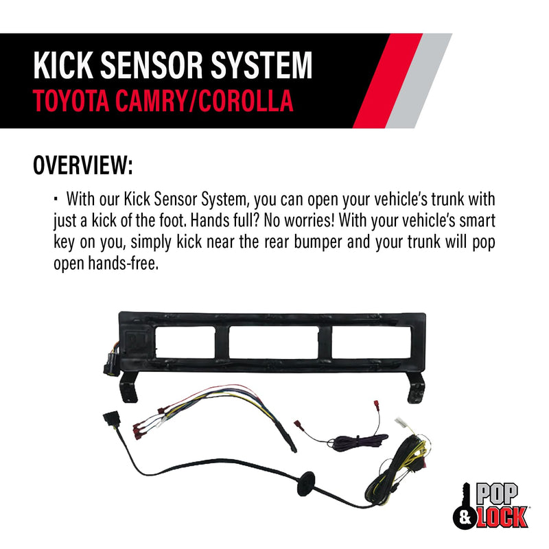 Pop N Lock PL8800: Kick Sensor System for 20-21 Camry/Corolla Car Models POPNLOCK LLC