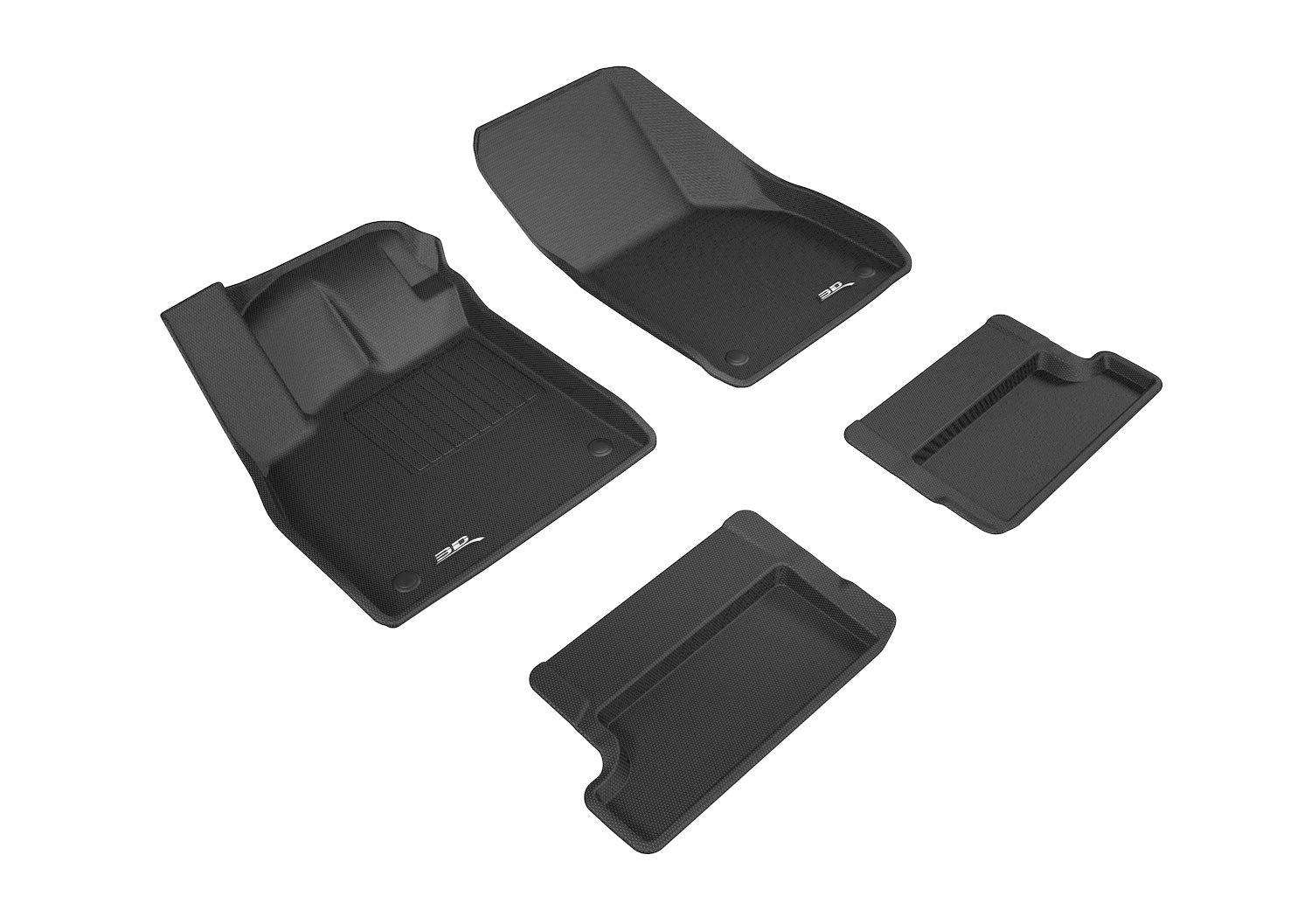 KAGU 3D MAXpider Floor Mat (BLACK) Compatible with AUDI TT (FV/8S)/TT RS (FV/8S) 2016-2023 - Full Set