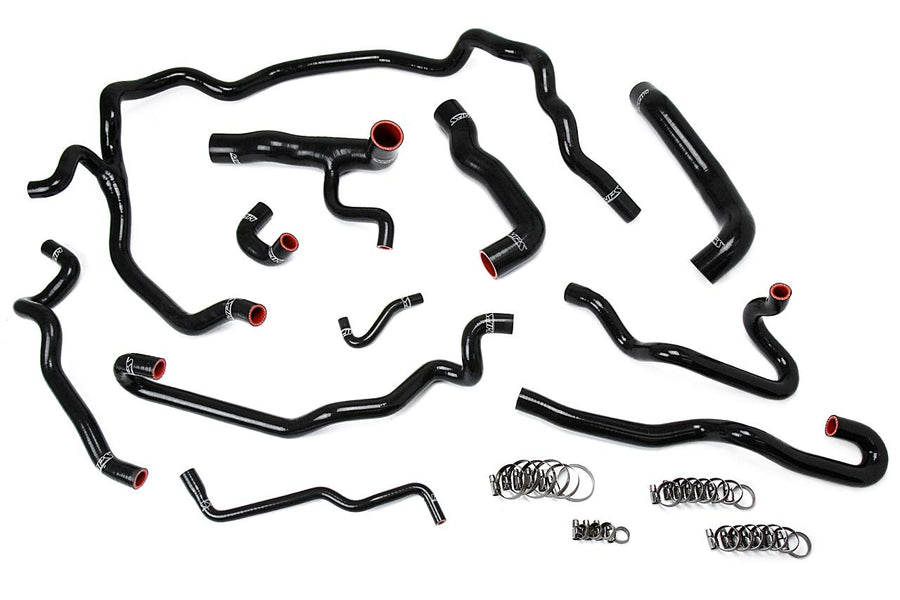 Black HPS 57-1552-BLK Silicone Radiator and Heater Hose Kit Coolant
