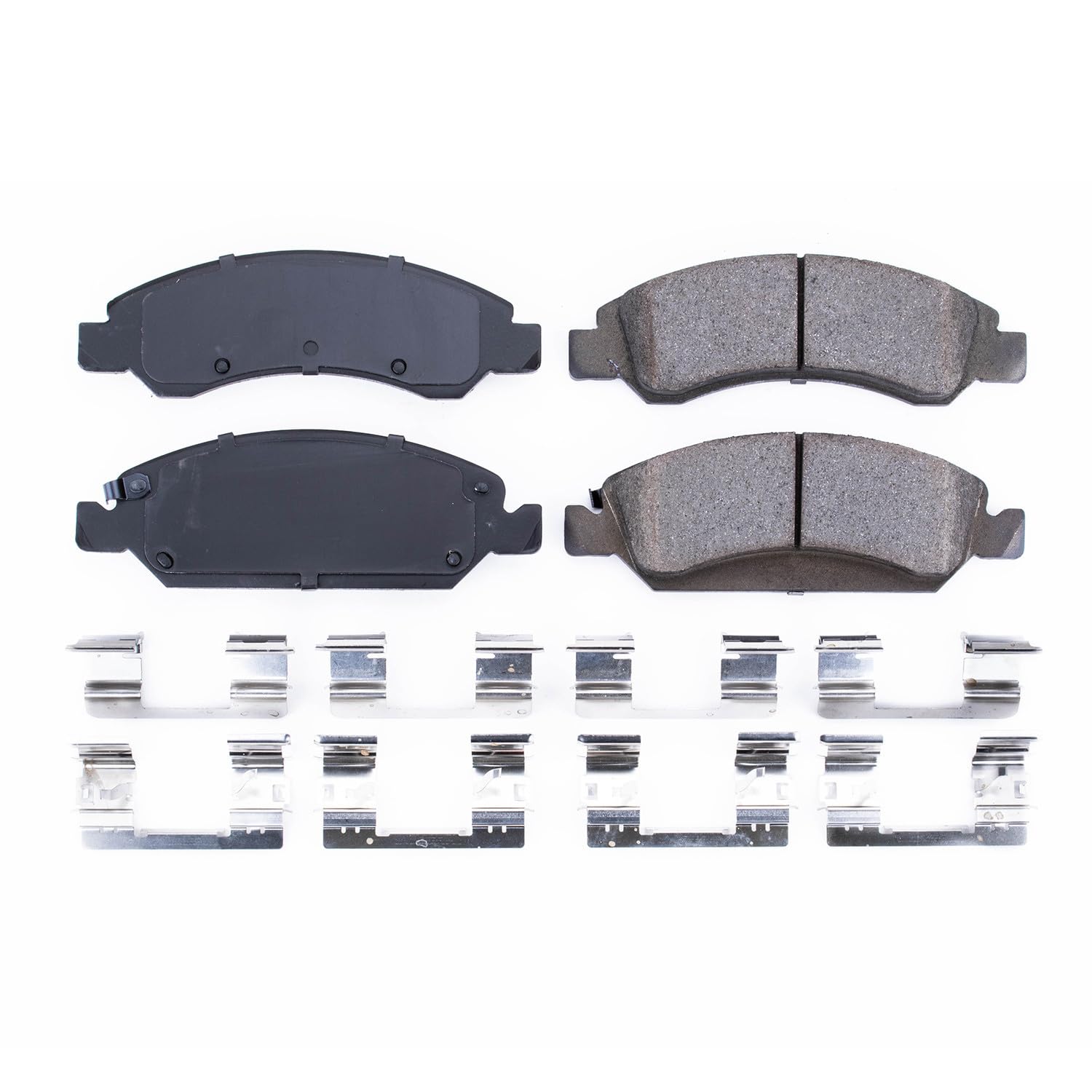 PowerStop Brake Pads Front For Cadillac Escalade 2008-20 |Escalade ESV 2008-20 |Escalade EXT 2008-13 |XTS 2013-19 |Chevrolet Avalanche 2008-13 - Ceramic Brake Pads With Installation Hardware, 17-1363