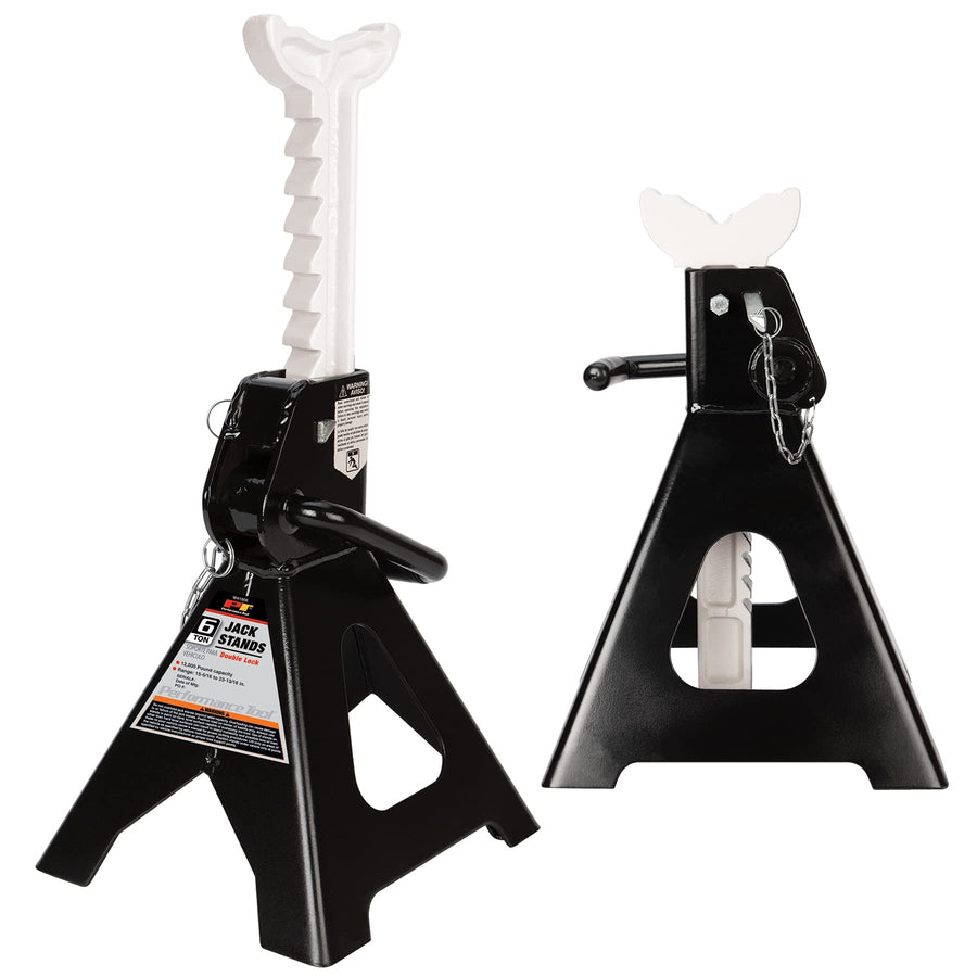 6 Ton Performance Tool W41006 Double Lock Jack Stands (Pair)