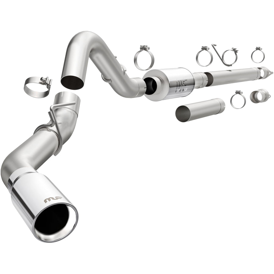 Performance MagnaFlow Exhaust System 19577: Cat-Back, Street Series, Compatible with 2015-2023 Ford F-150, Single Passenger Side Rear Exit Style 5in. Tip Diameter