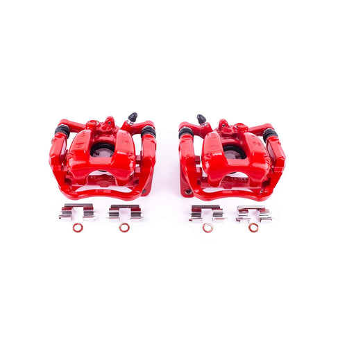Power Stop Pair of High-Temp Red Powder Coated Rear Calipers For LaCrosse, Regal Sportback, Regal TourX, Cadillac XT4, Equinox, Malibu, Terrain [Model Specific]