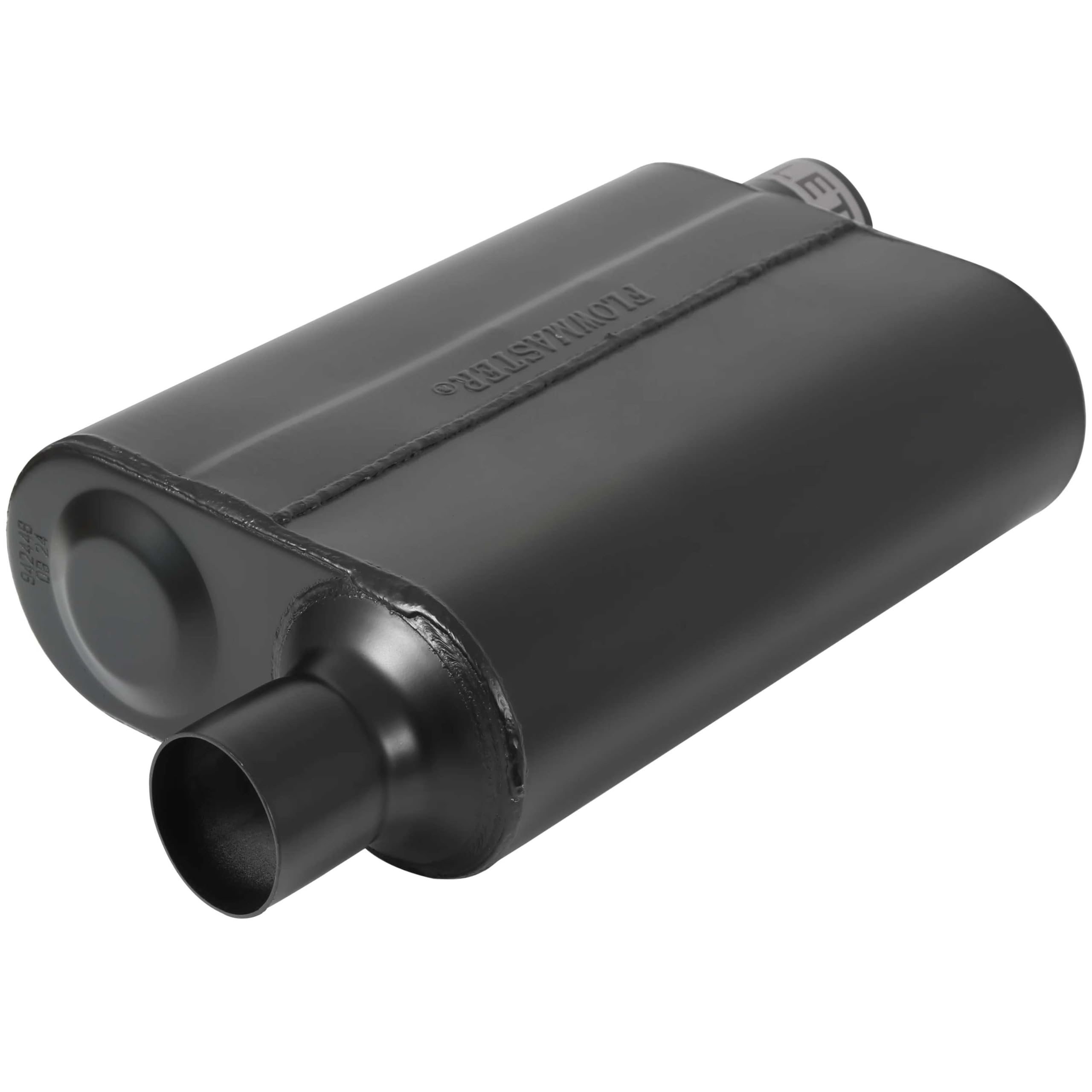 Flowmaster Super 44 Chambered Series Muffler – 2.25” - Offset In/Offset Out – Aggressive Sound – 16 Gauge Aluminized Steel – For Classic & Late Muscle Cars, Street Rods, Trucks, SUVs (942448)