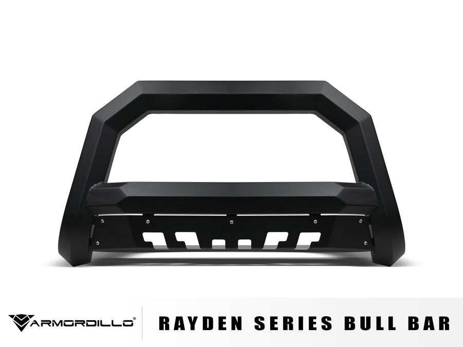 Rayden Series Armordillo Bull Bar Compatible with 2021-2024 Ford Bronco Sport|8724293|Matte Black|Front Bumper Guard|Bull Guard