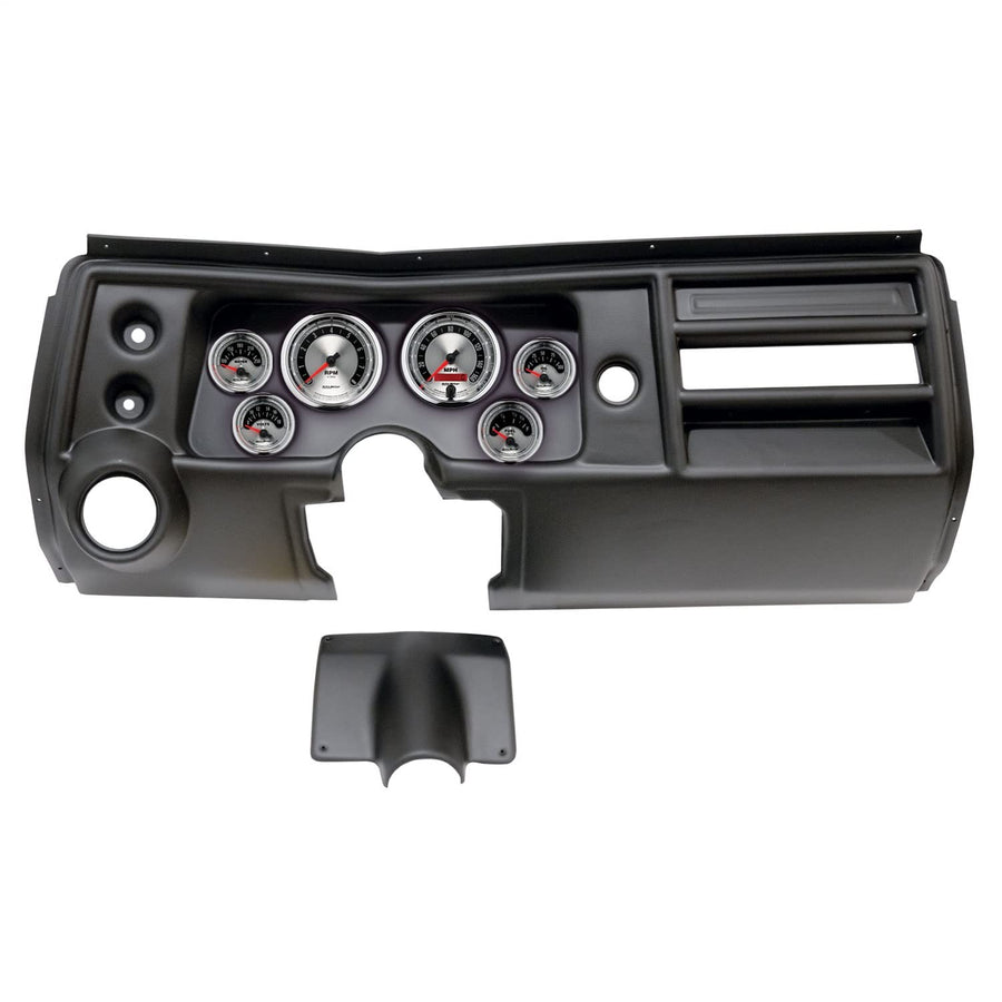 AutoMeter Dash Kit Direct Fit, (3 3/8" X2, 2 1/16" X4), Chevy Chevelle Vent 68, American Muscle (2902-01)