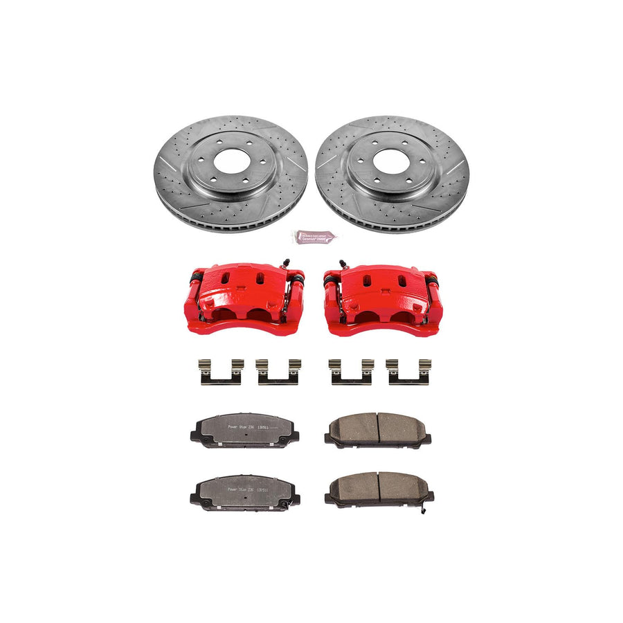 Power Stop Front KC2909-36 Z36 Truck and Tow Brake Kit with Calipers For INFINITI QX56 2006-2007, Nissan Armada 2006-2007 [Model Specific]