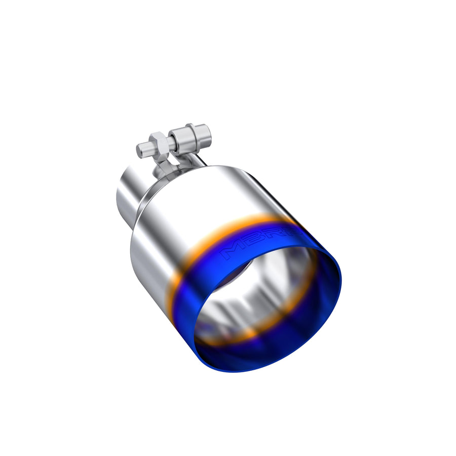 Burnt End MBRP T304 Stainless Steel Angle Cut Exhaust Tip - 3in. ID / 5in. OD / 6.5in. Length