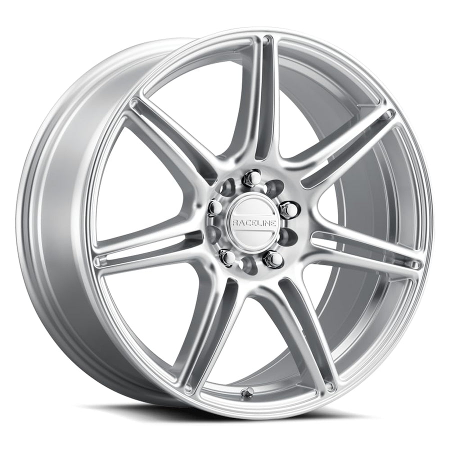 Raceline Wheels Apex 148HS Hyper Silver 16X7 5X100/5X114.3 +40mm 7 Spoke Aluminum Passenger Car Wheels, Replacement Car Rims