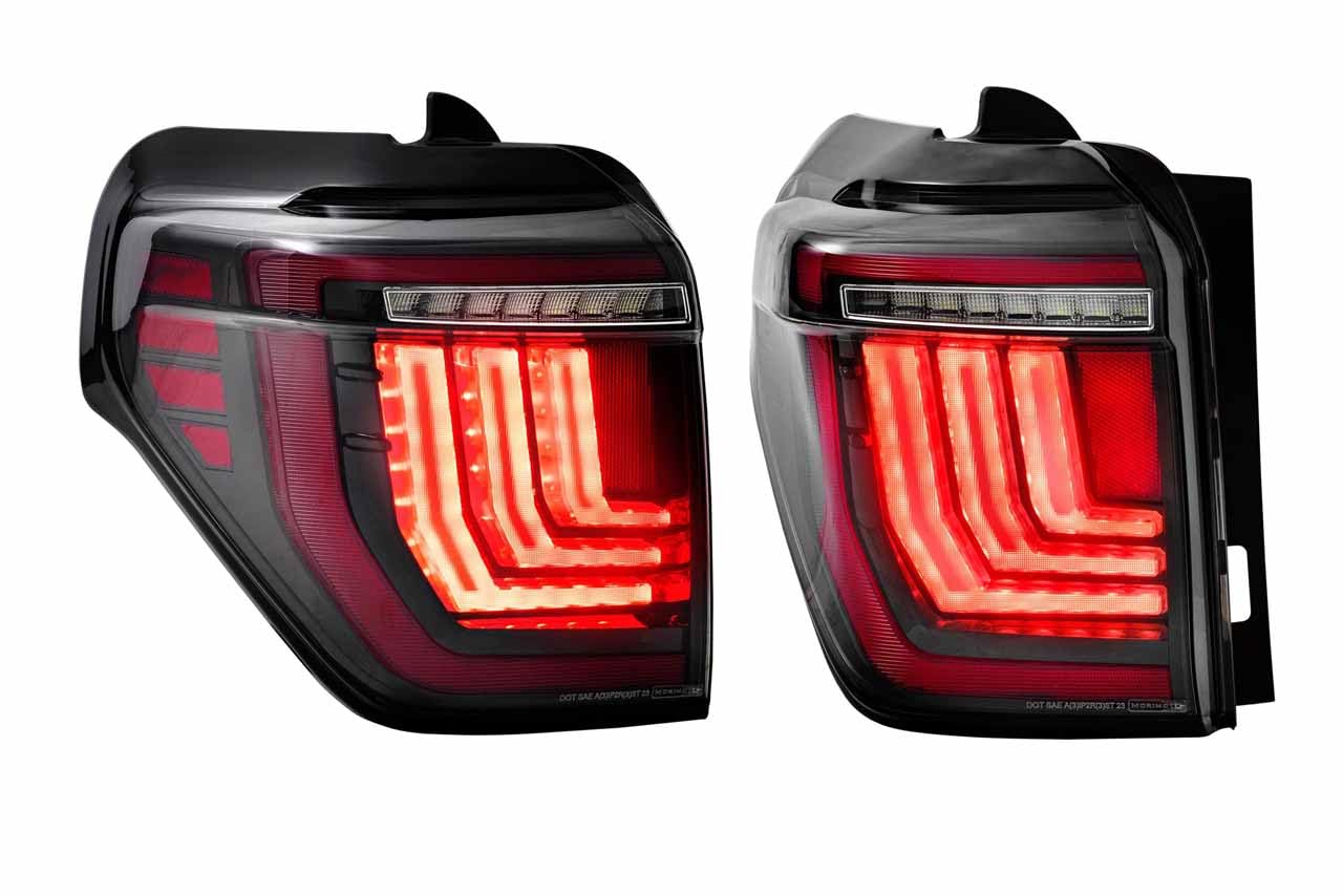 Morimoto XB LED Taillights Toyota Fits 4Runner 10-23, Plug and Play Taillight Assemblies (Smoked)