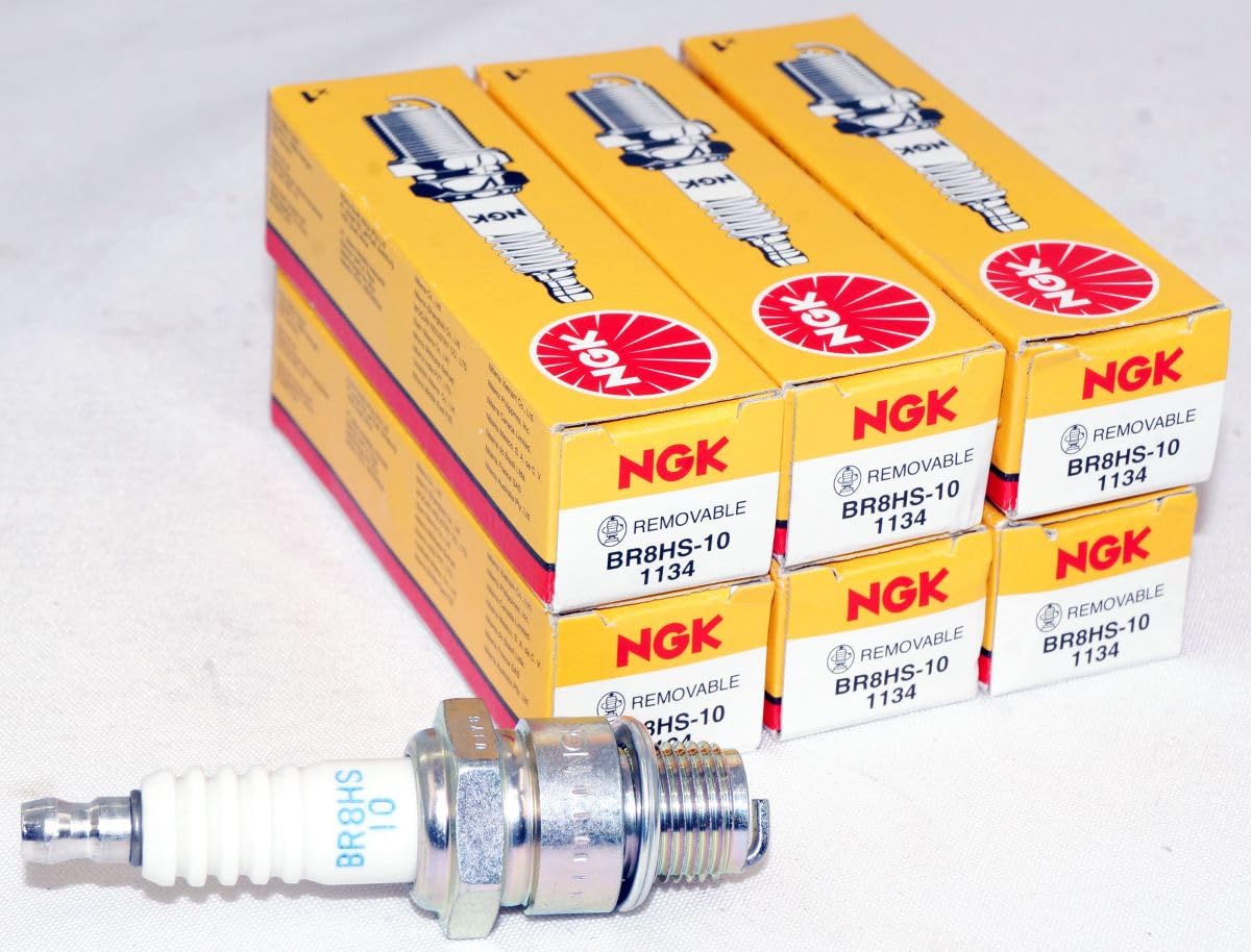 BR8HS-10 NGK OE Series Standard Nickel Spark Plugs (6 pack) 1134