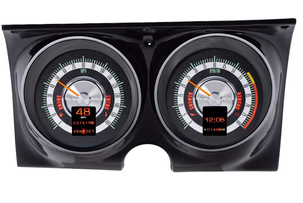 Dakota Digital Retrotech Gauge RTX-68C-CAM-X Instrument System Compatible with 1967-68 Chevy Camaro/Firebird