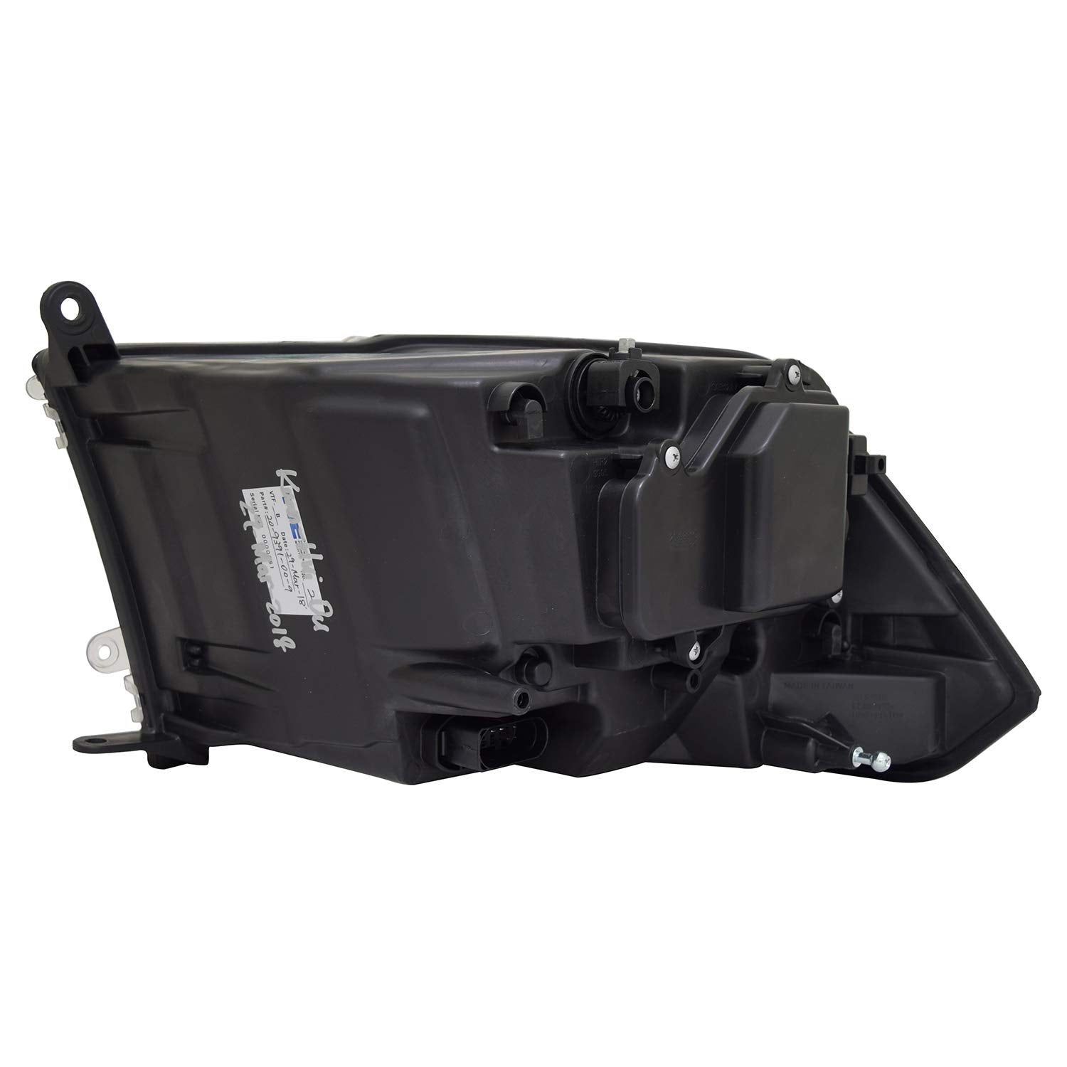 Right TYC Headlight Assembly Compatible with 2013-2015 Dodge Ram 1500 Pickup
