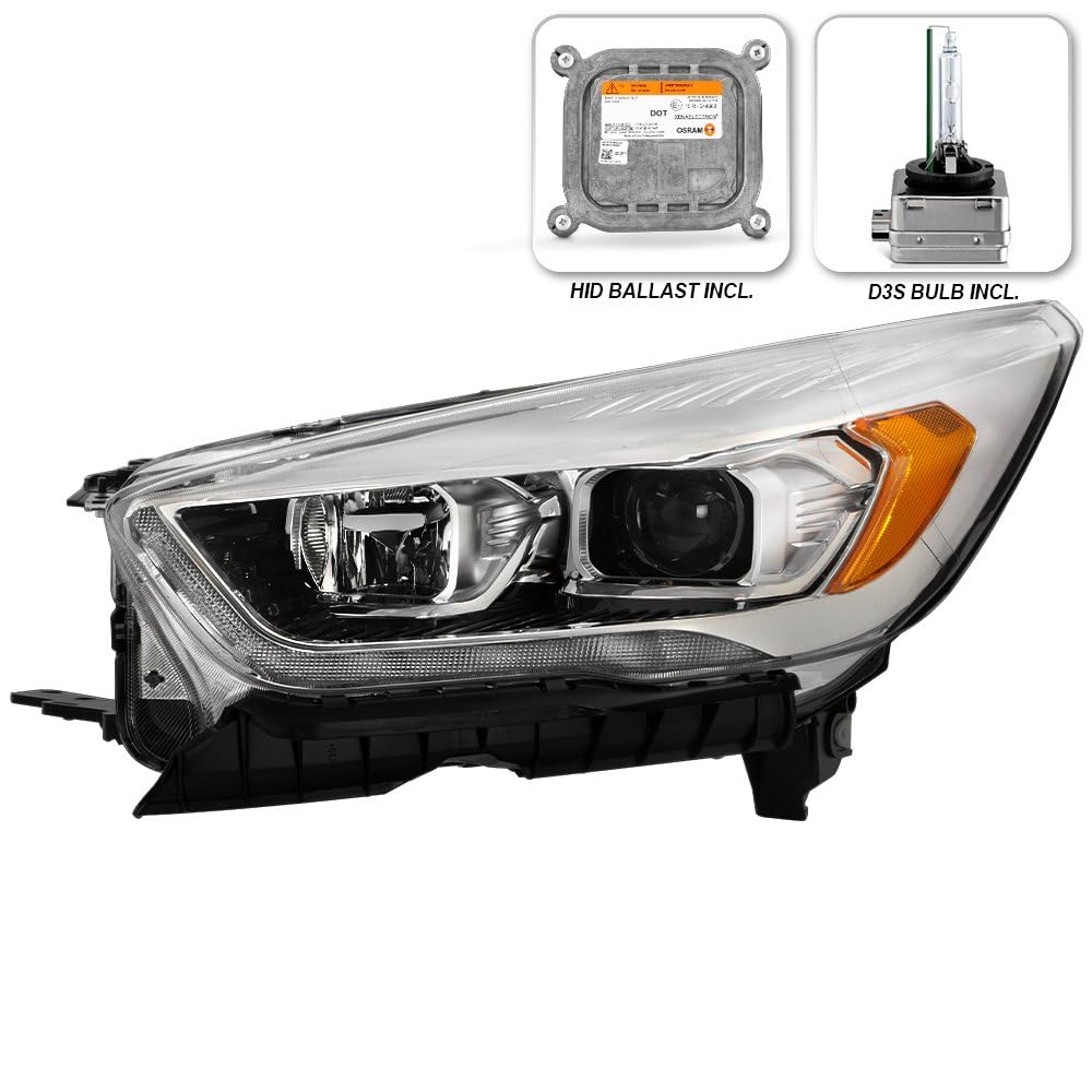 Ford Escape Spyder (POE) 17-19 w/LED DRL HID & Ballast Assembly Projector Headlight - OE Left
