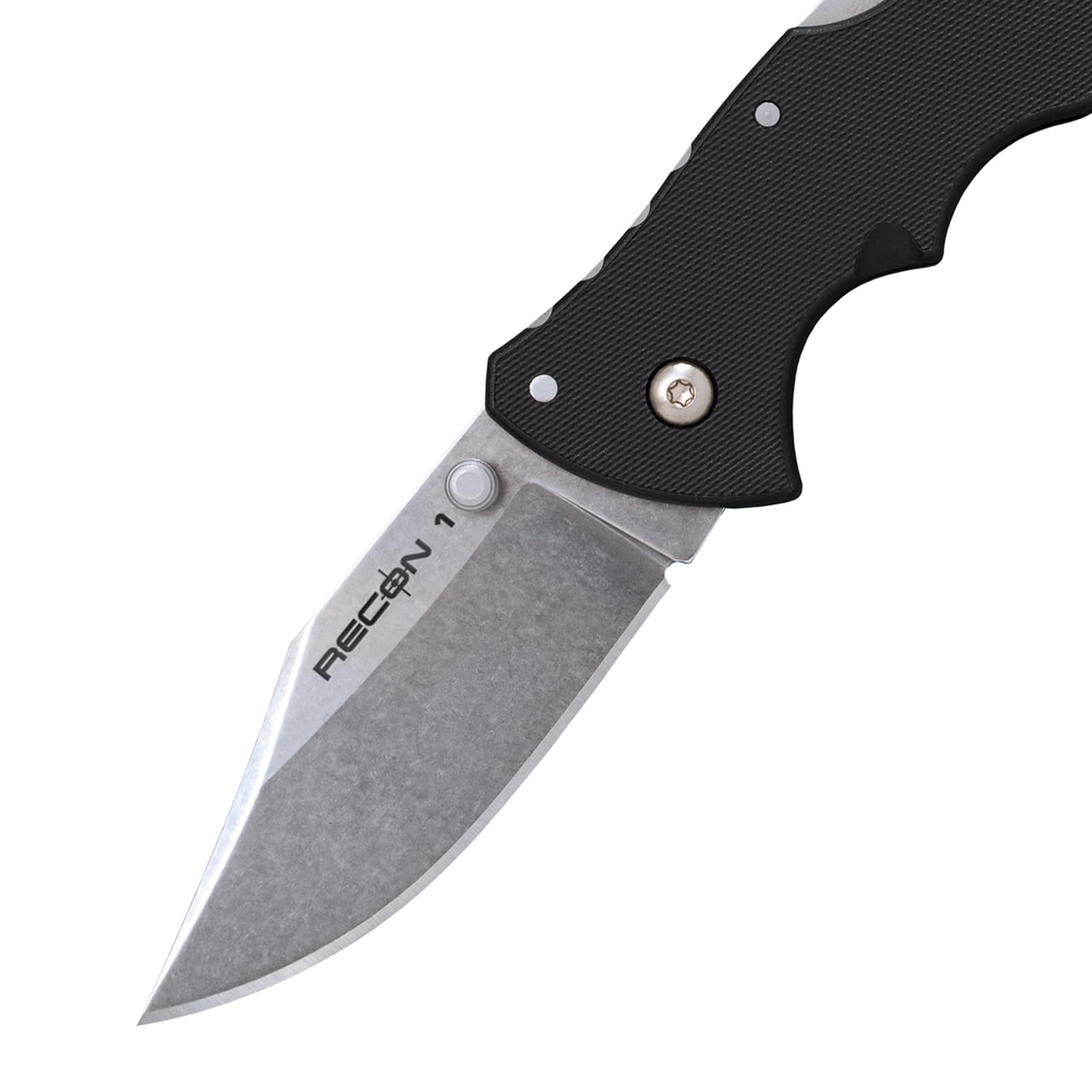 Mini Recon 1 COLD STEEL 3" AUS10A Clip Point Blade 4" GFN Handle Folding Knife w/Tri-Ad Lock, Ambidextrous Pocket/Belt Clip