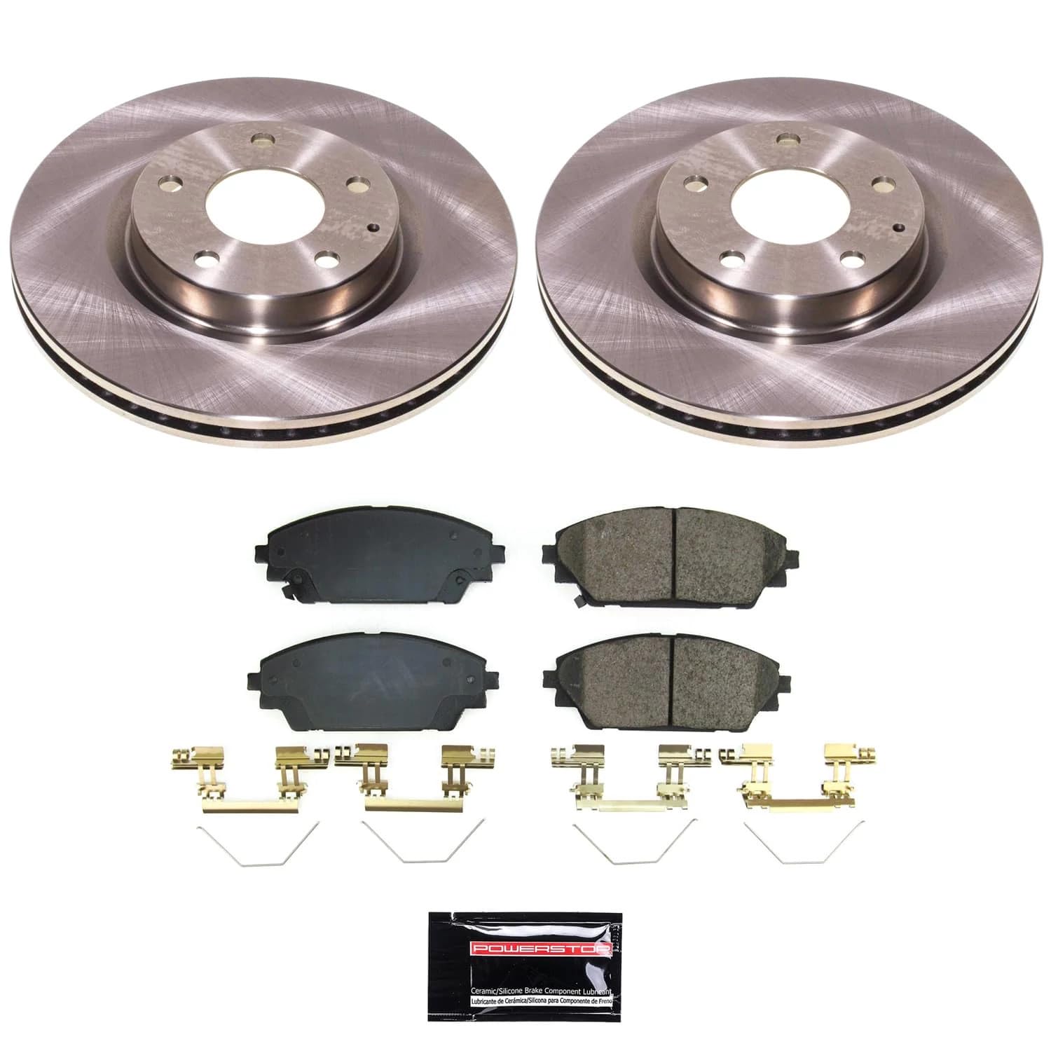 POWERSTOP Autospecialty Front Stock Replacement Brake Pads and Rotors Brake Kit For Mazda CX-30 2020-2022 [Vehicle Specific]