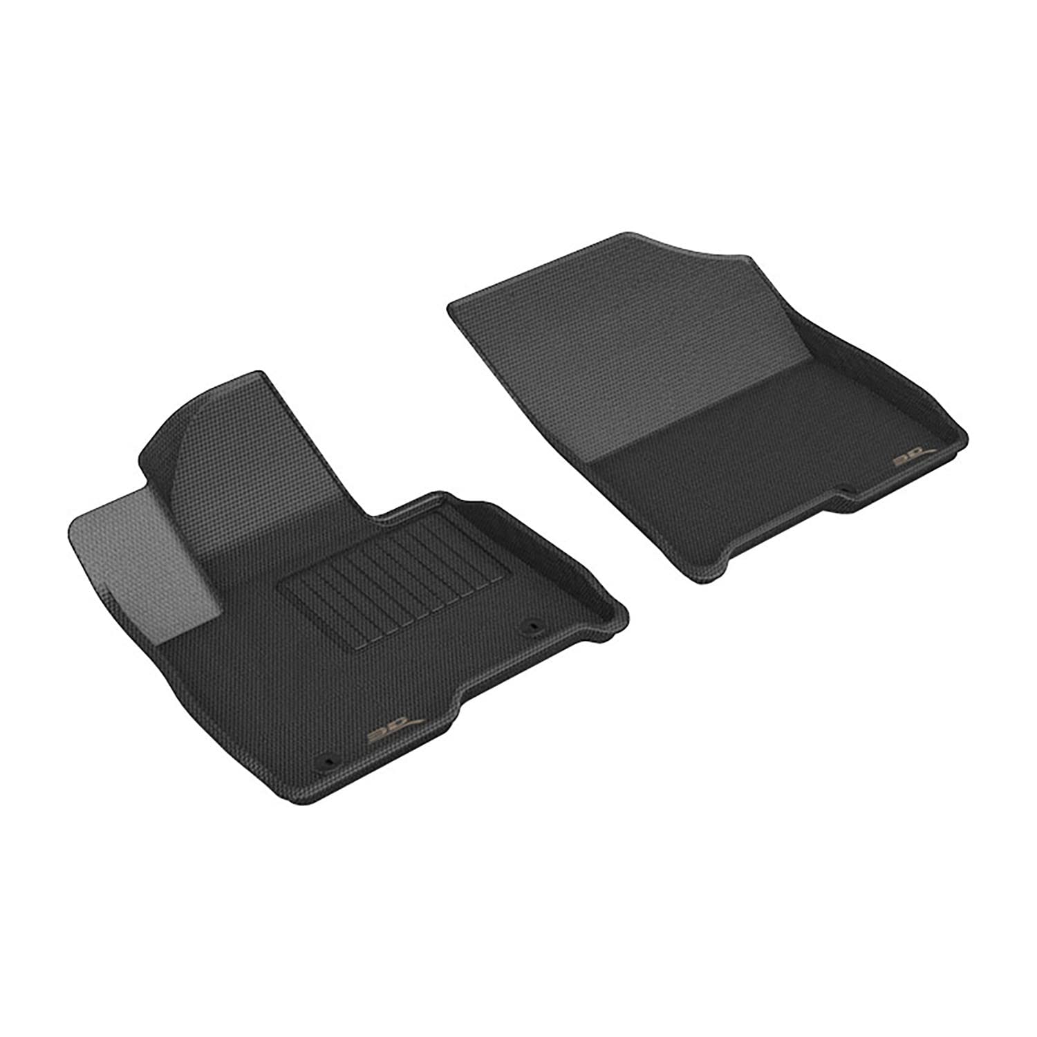 Kagu Floor Mat 3D MAXpider Custom Fit (Black) Compatible with Kia Sorento Hybrid 2022-2026 - Front Row