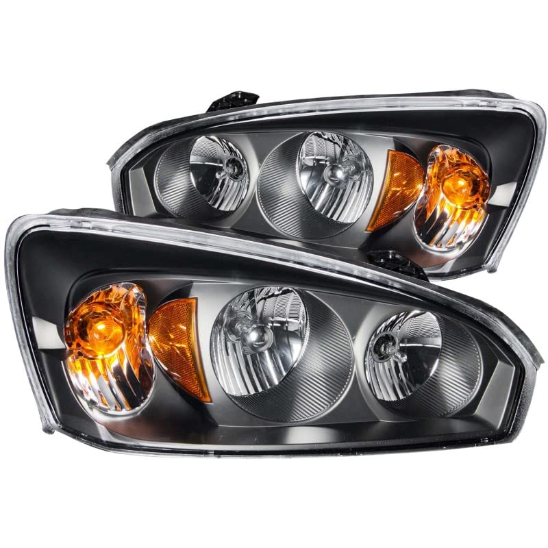 Crystal ANZO USA Headlight Set-Black 121221