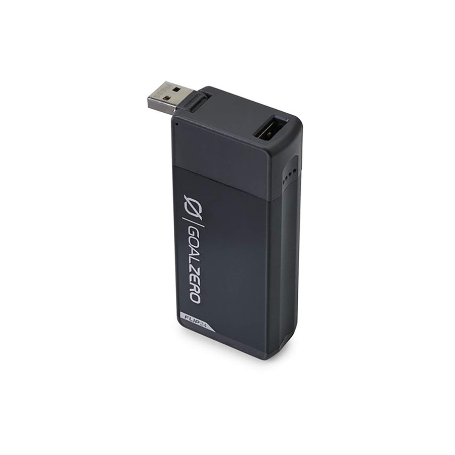 Goal Zero Portable Flip 24 Phone Charger, USB Battery Bank for Travel and Emergency Use - Black
