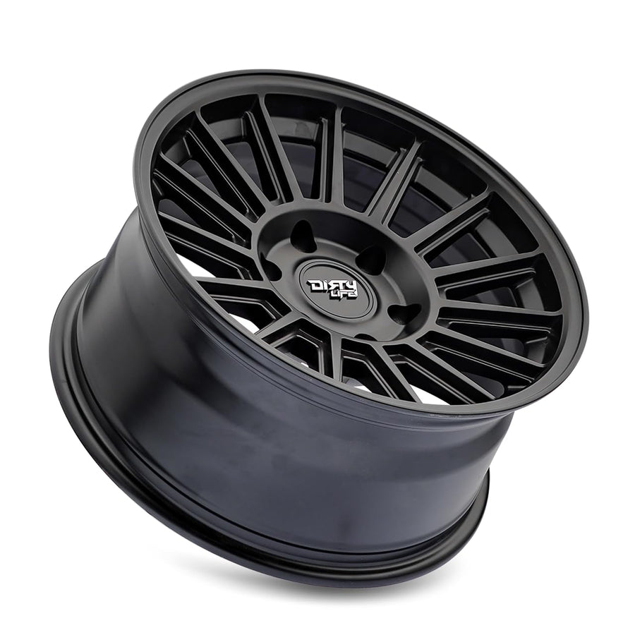 Journey Dirty Life 9316 Black Wheel with Matte (17 x 8.5 inches /6 x 139 mm, 0 mm Offset)
