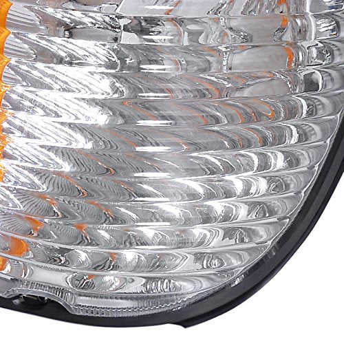 Econoline Van Head Light W/Corner Clear Comopatible with 1992-2006 Ford SPEC-D TUNING Left + Right Pair