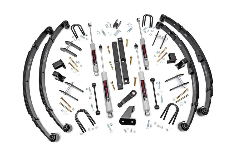 4.5" Lift Kit Rough Country for 87-95 Jeep Wrangler YJ | Power Steering - 618.20