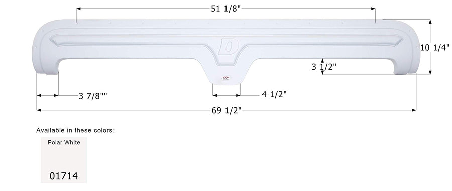 Fender Skirt ICON, Tandem, Dutchmen, FS1714, Polar White