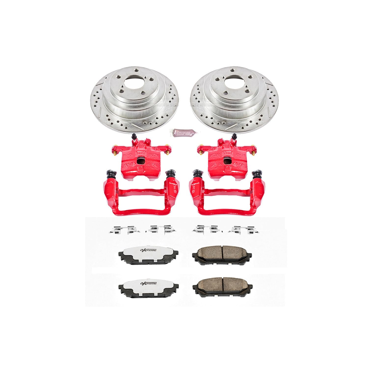 Power Stop Front KC690A-26 Z26 Street Warrior Brake Kit For Honda Civic 2001-2005 [Model Specific]