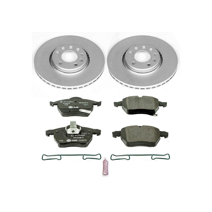 Power Stop Front ESK5218 Euro-Stop Brake Kit For Saab 9-3 1999-2002, Saab 9-5 1999-2009 [Model Specific]