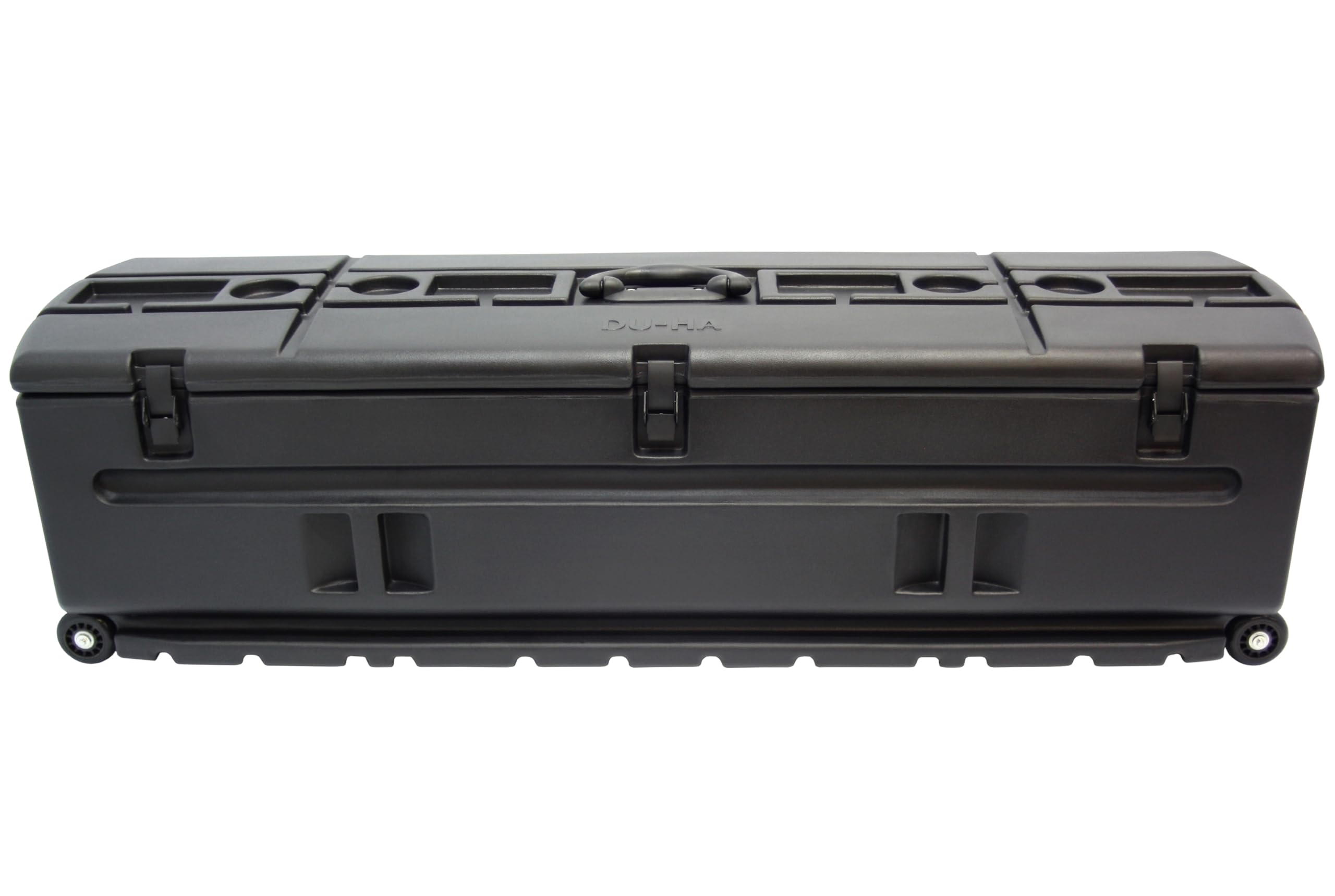 DuHa 70114 Black Portable Truck Storage Box Compatible with Pickup Trucks, SUV, UTV, and More | 53 in x 15 in x 15 in | Includes Slide Bracket and Dividers