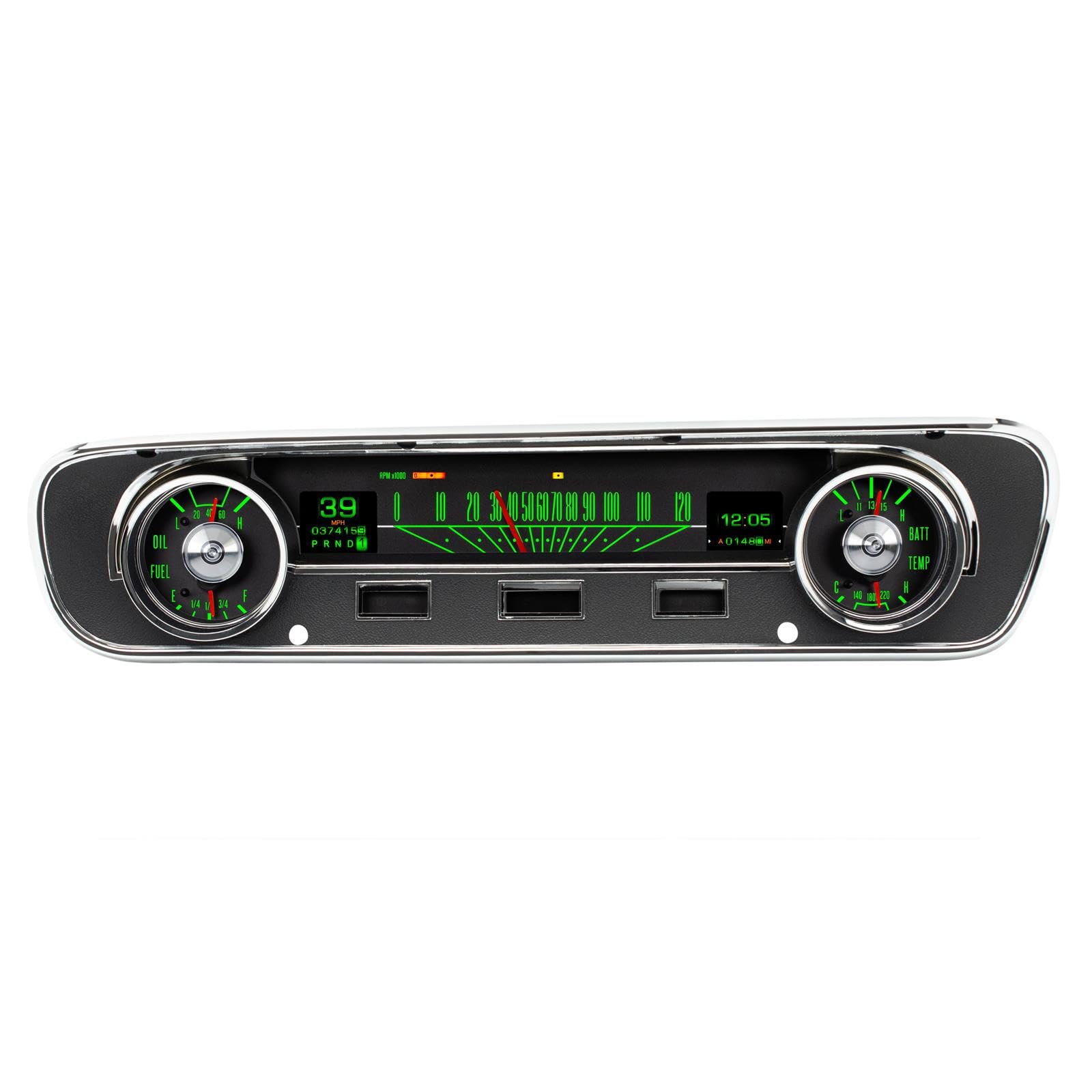 Dakota Digital RTX-64F-FAL-X Gauge Instrument System Retrotech Compatible with 1964-65 Ford Falcon, Ranchero and Mustang